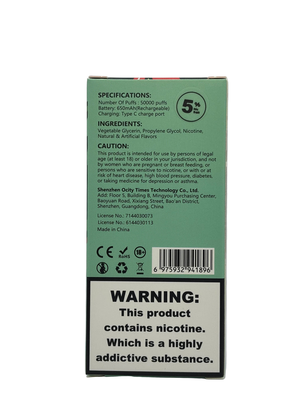 Happ Bar 50K – Black Dragon Strawberry