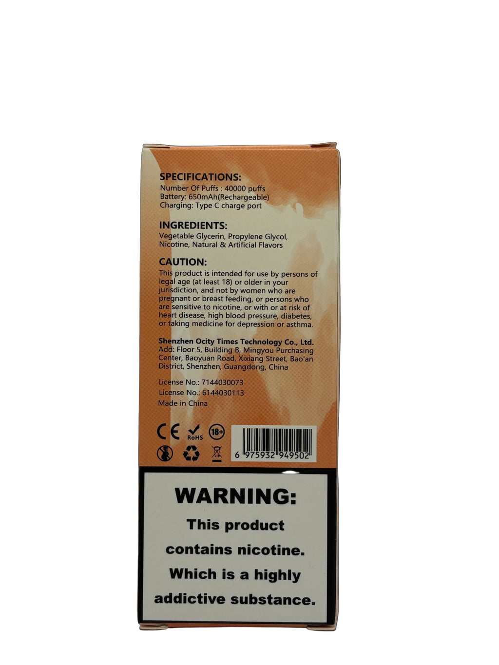 Happ Bar 40k - Cola Ice